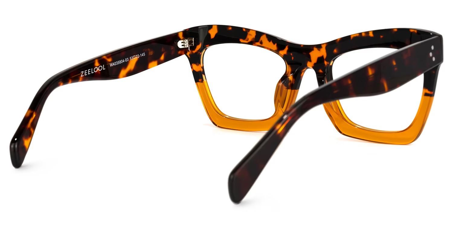 Benitez Square Tortoise Frame Glasses | Zeelool Optical3