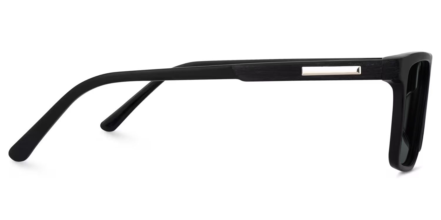 Daniel Rectangle Black Sunglasses | ZEELOOL Canada2