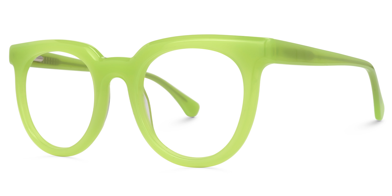 Shabien Round Green Glasses1