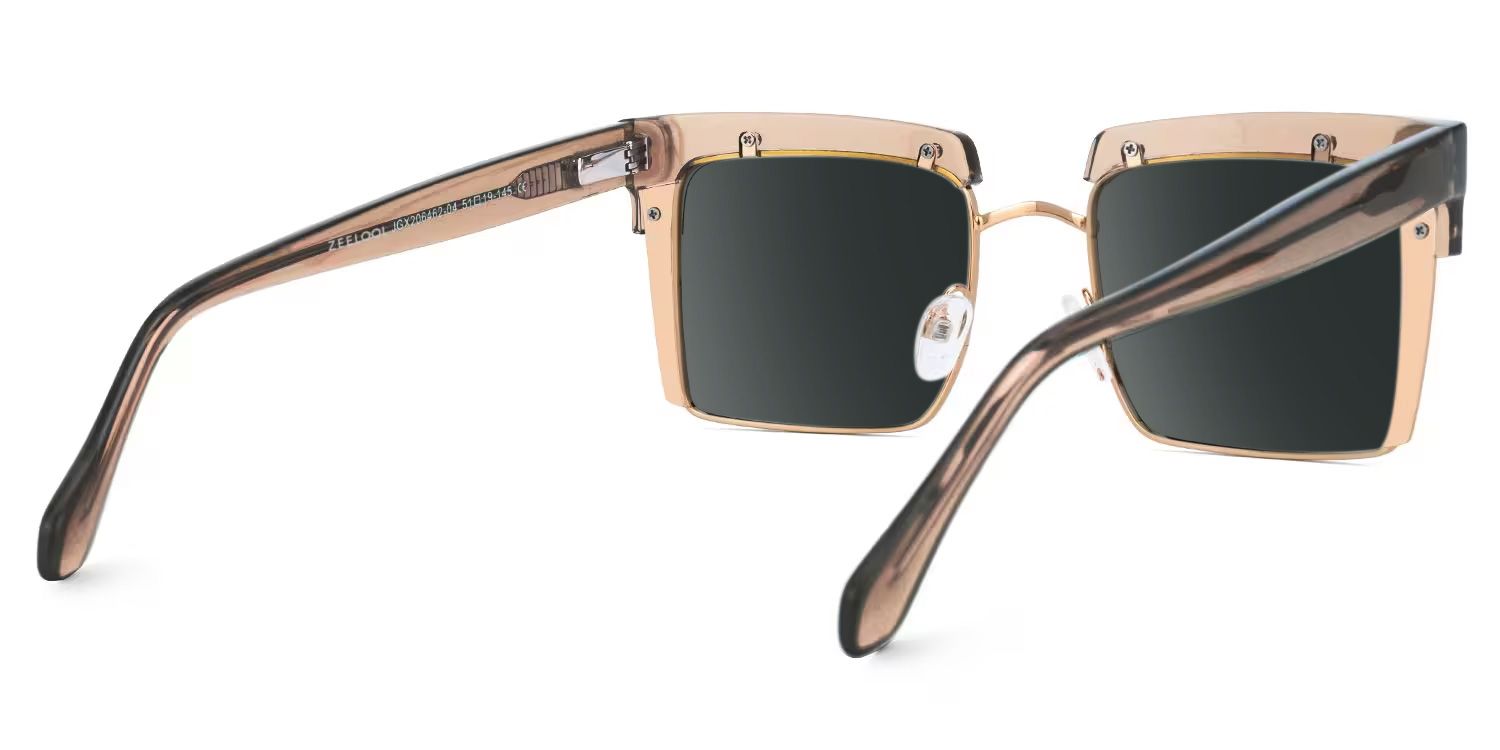 Designer Kiana Beige Frame Sunglasses | Zeelool3