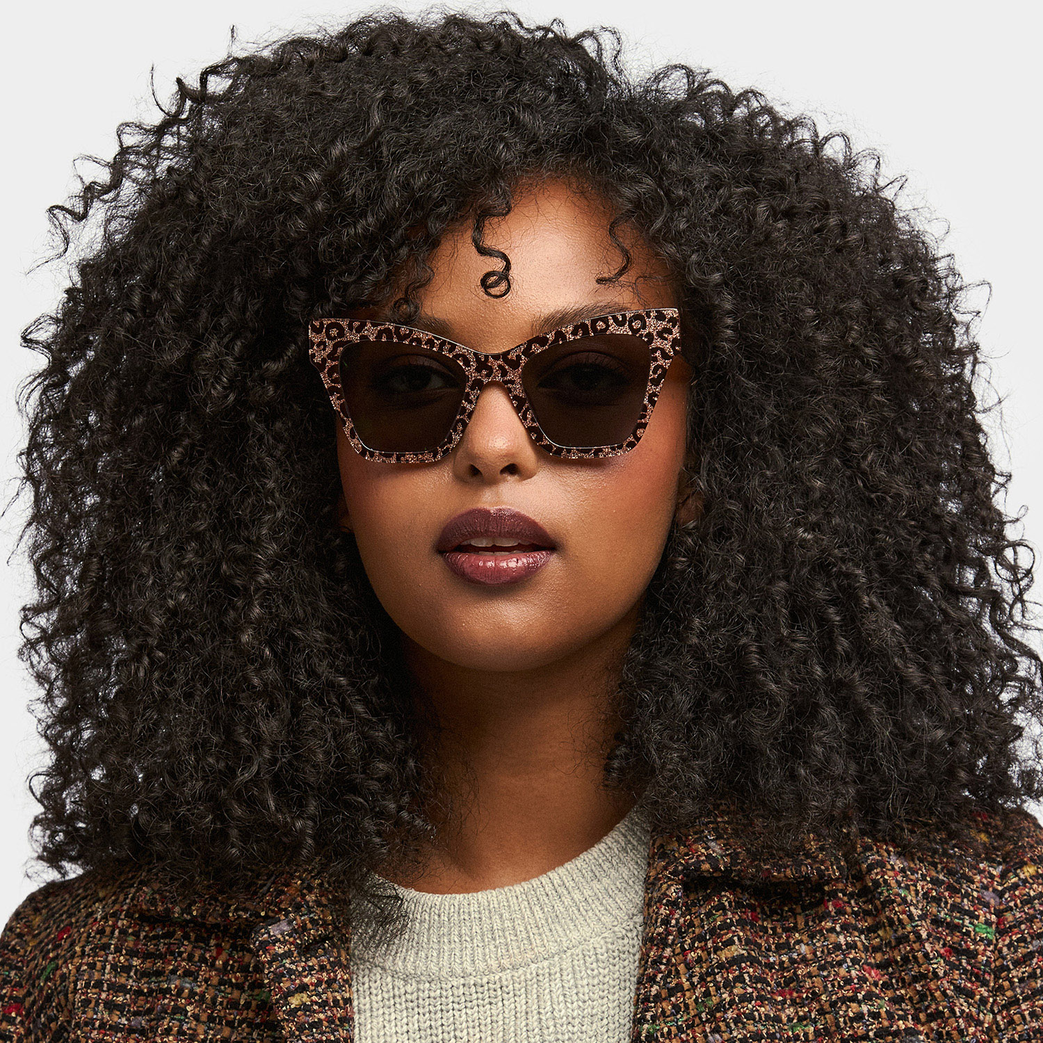 Ansyah Cateye Leopard Glasses0