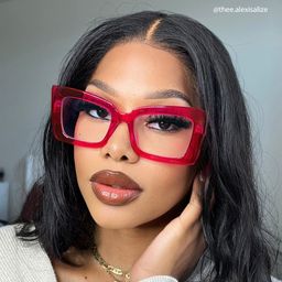 Mitia Neon-Pink Rectangle Glasses4