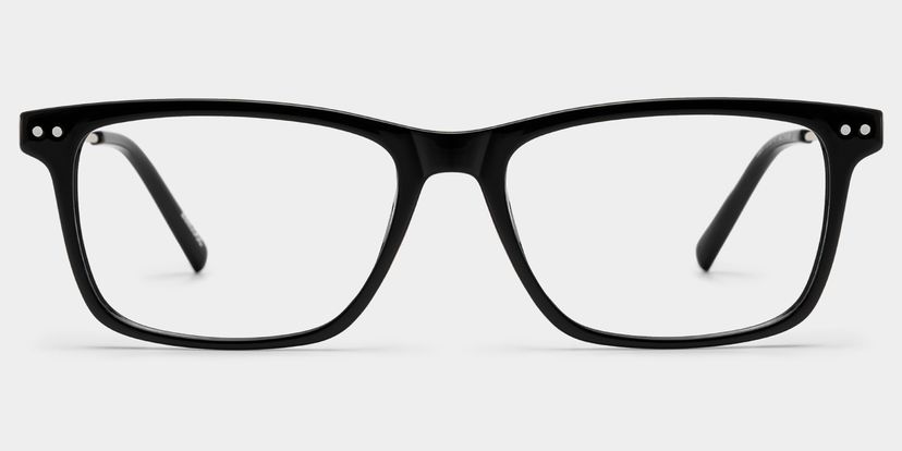 Eleanor Rectangle Black Glasses