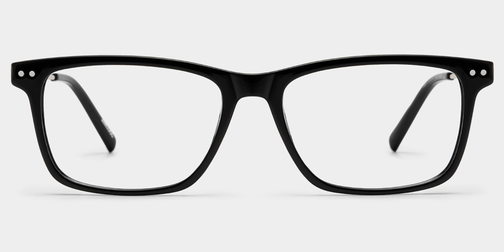 Eleanor Men's Black Rectangular Eyeglasses in TR90 for Men | ZEELOOL CANADA1