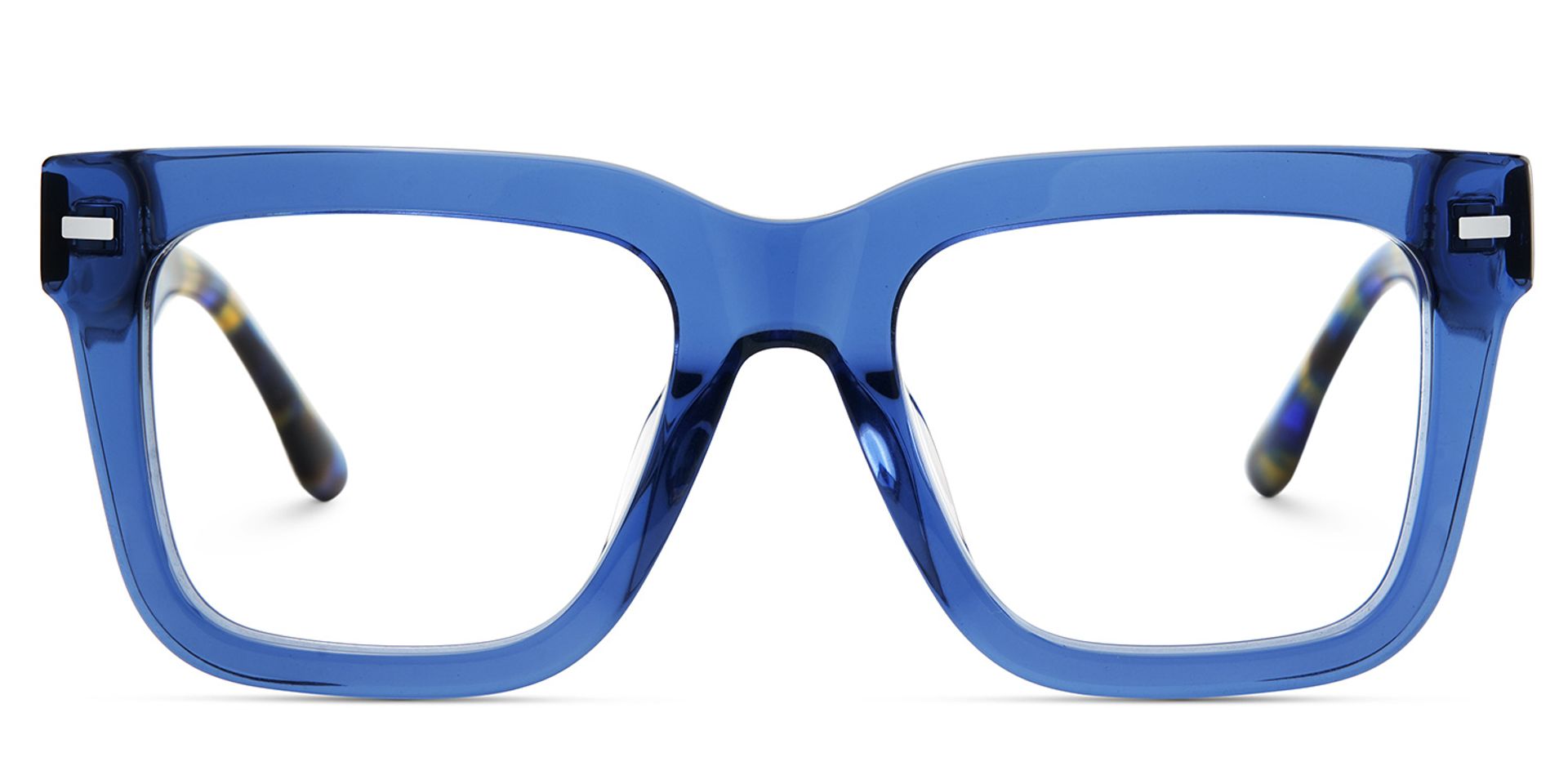 Thick Blue Frame Glasses For Men1