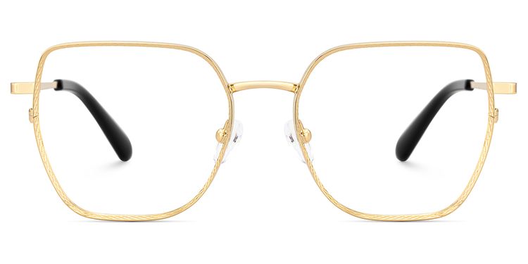 Fife Geometric Gold Glasses