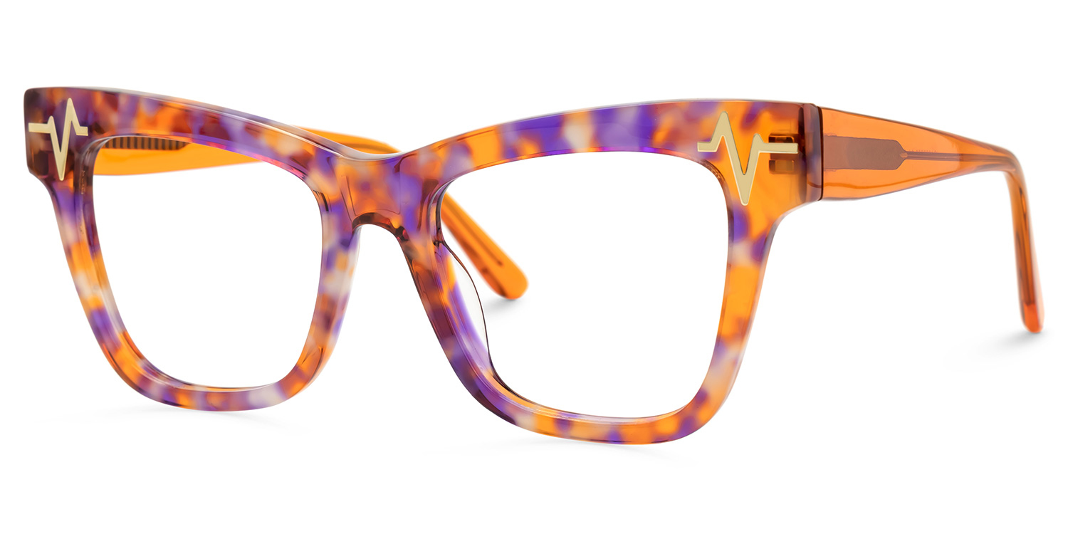 Cara Butterfly Orange Eye Glasses for Women | ZEELOOL Canada1