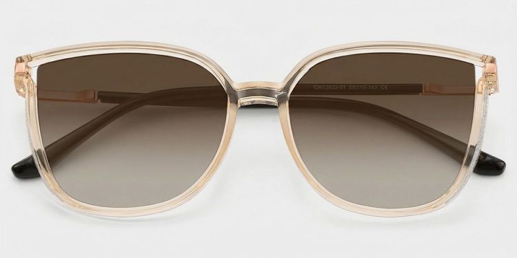 Annalisa Square Beige Glasses