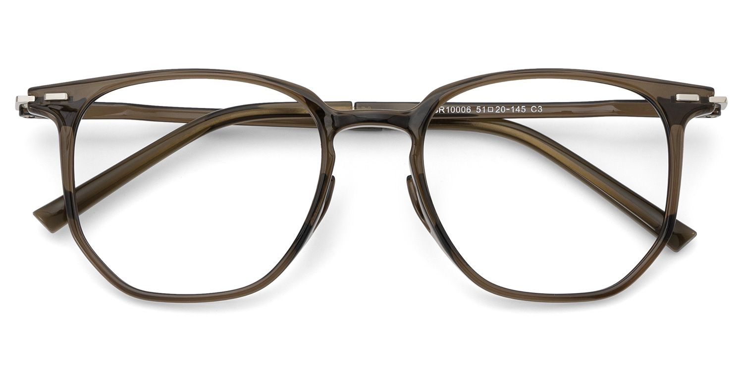 Geometric Green Eyeglasses- Isla TR90 Frame Glasses1