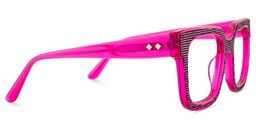 Solmarie Square Rose Red Glasses4
