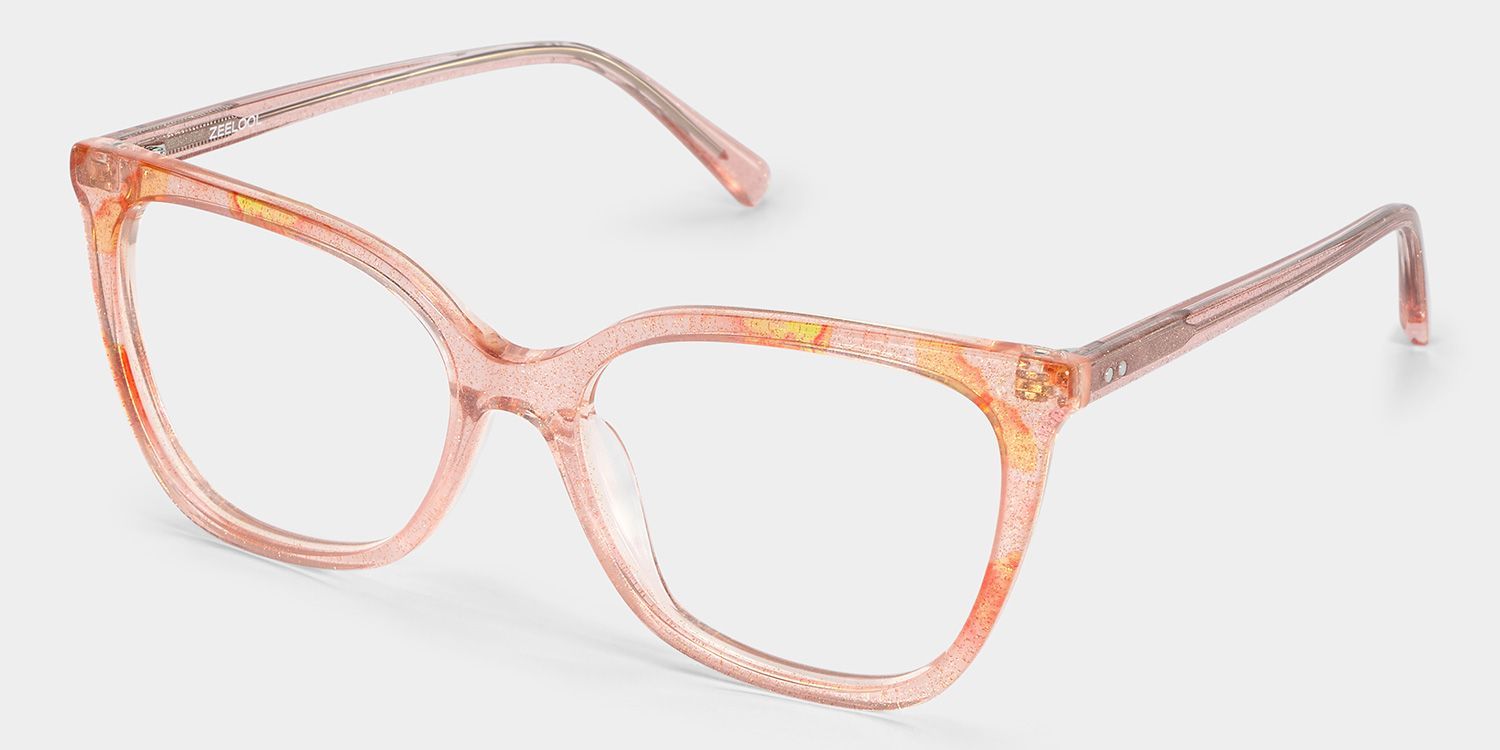 Jolie Pink Butterfly Gradient Frame Glasses | ZEELOOL3
