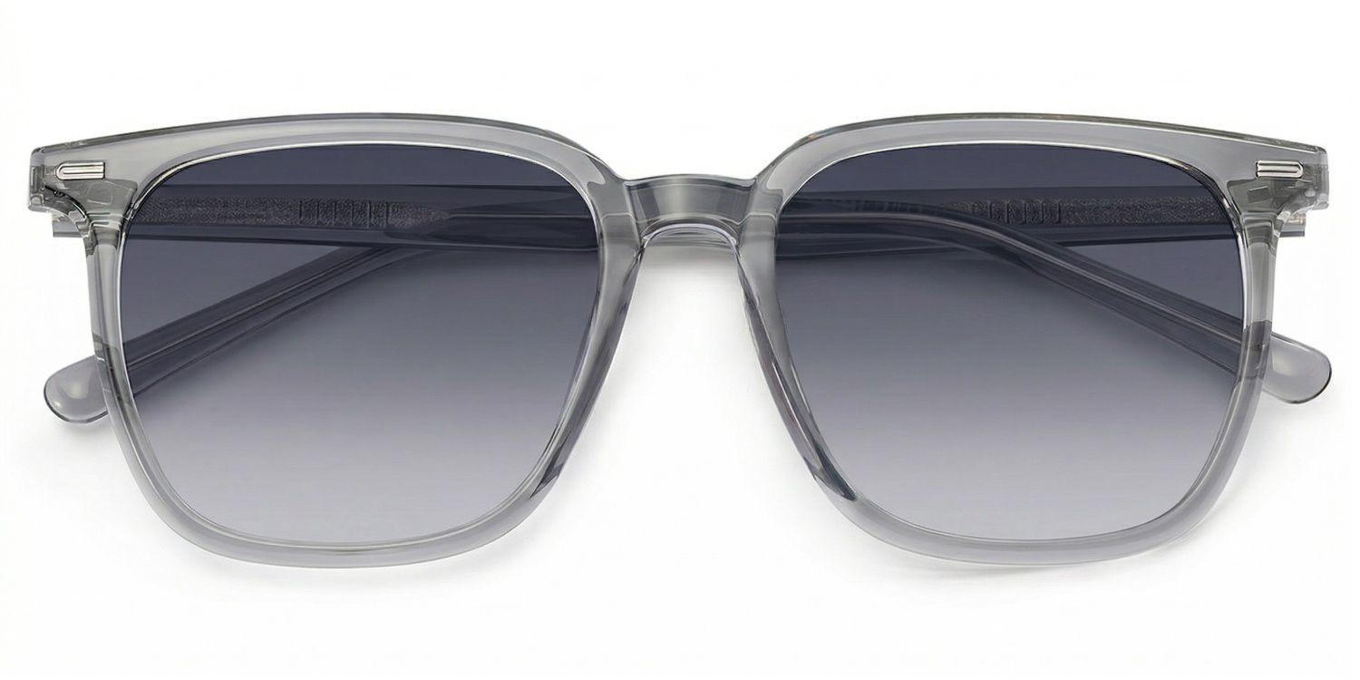 Square Grey Eyeglasses Eliza TR-90 Frame Glasses1