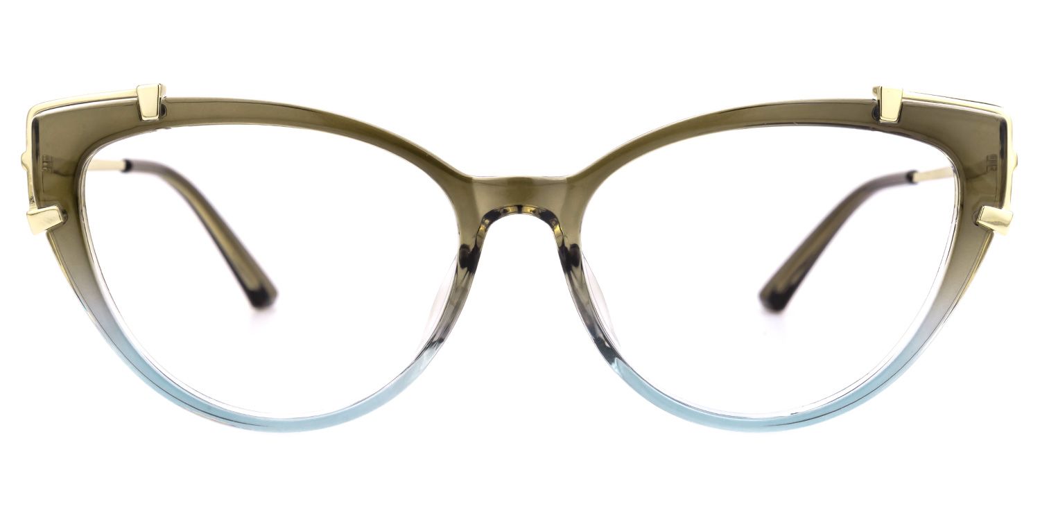 Arielle Cateye Two-Tone Glasses0