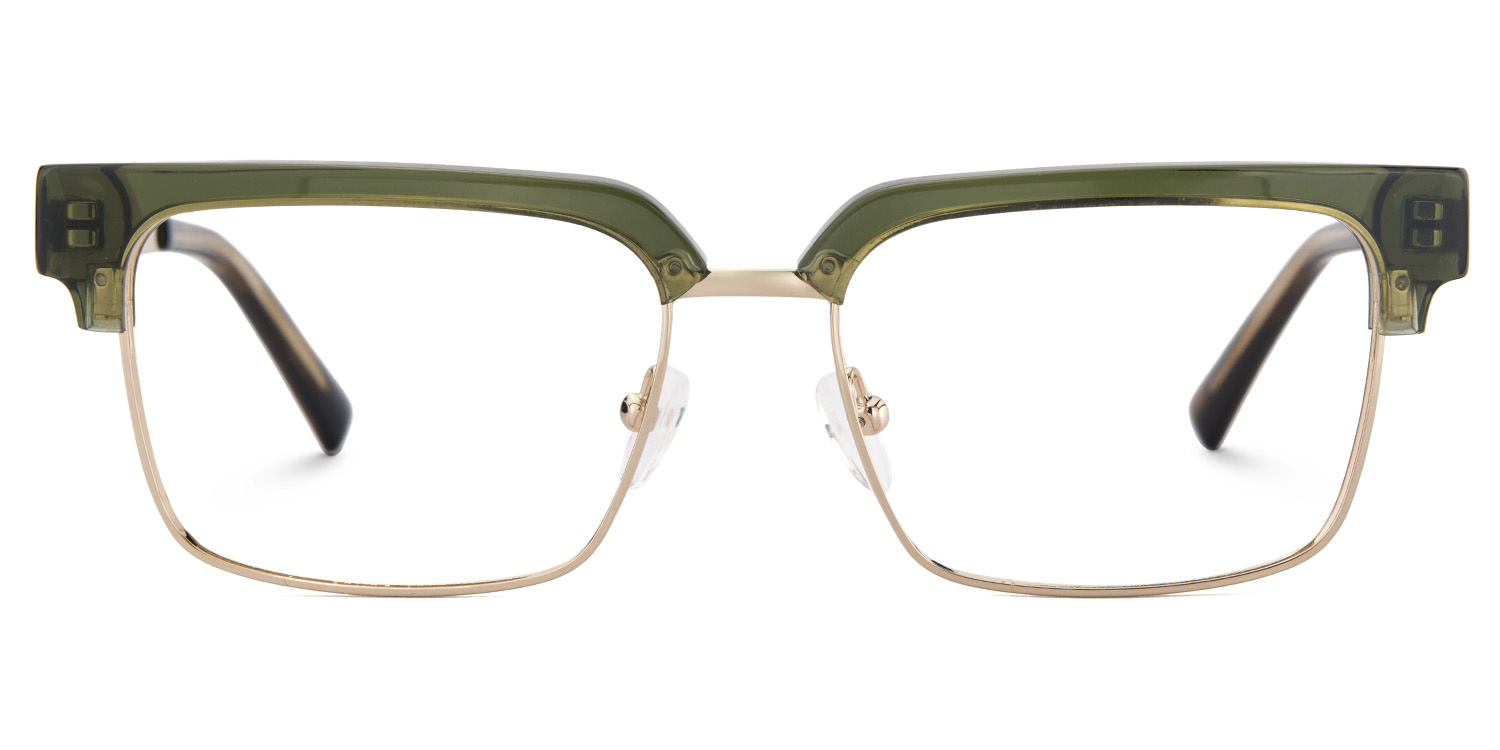 Green Browline Frame Glasses - Gerena on Sale | Zeelool1