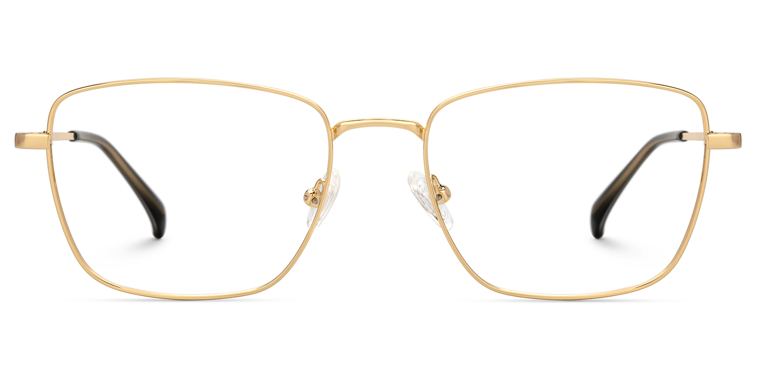 Oduntan Rectangle Gold Glasses0