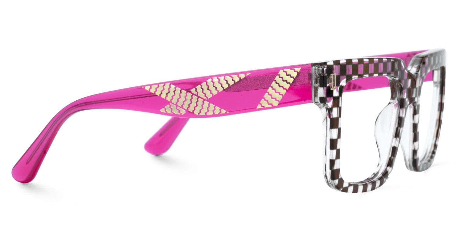 Thomason Men's Rectangular Frames With Black And Clear3