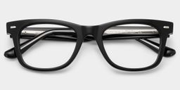Robert Rectangle Black Glasses2