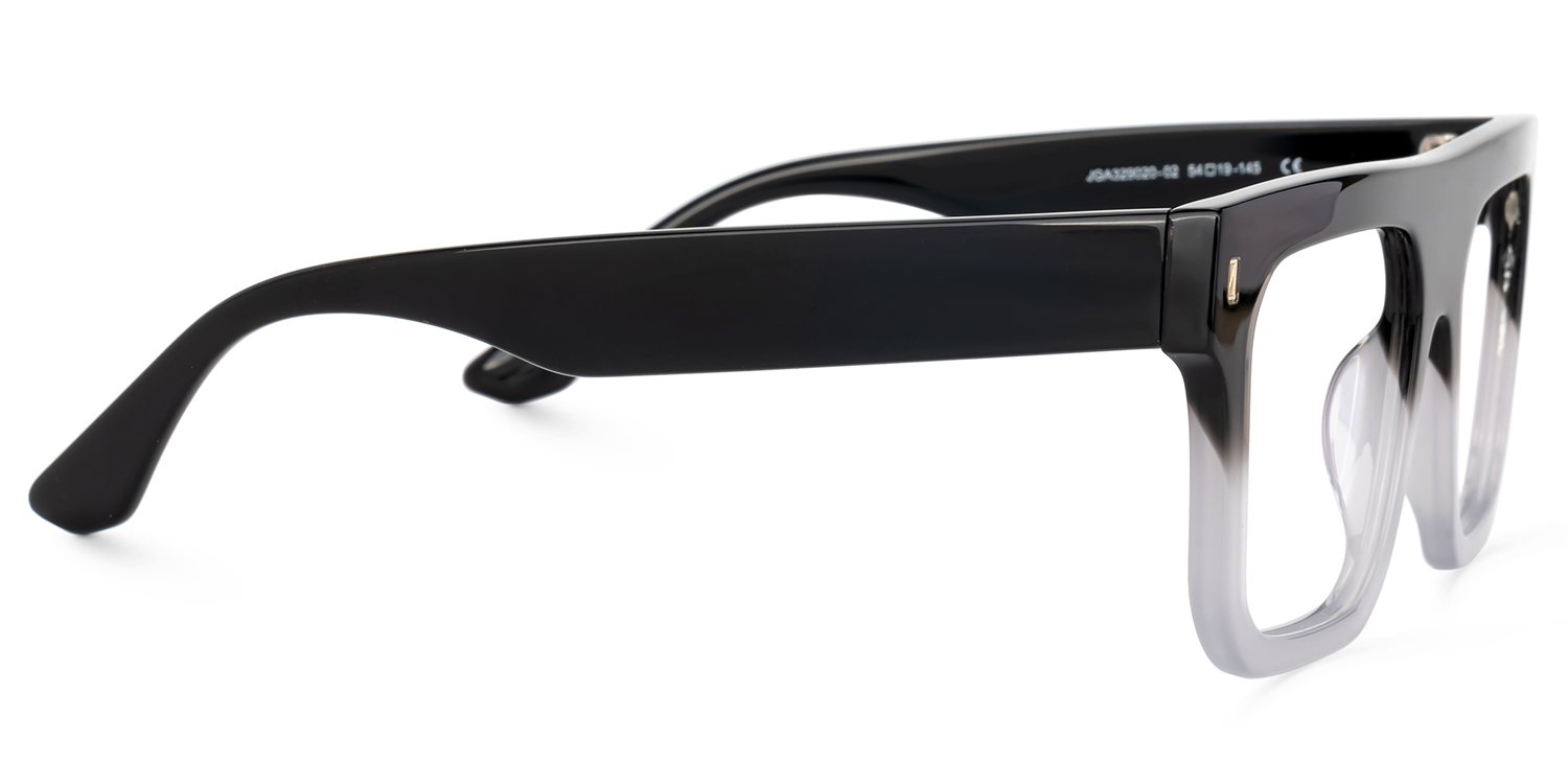 Square Reaux Black Gradient Eyeglasses for Men2