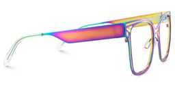 Dacarine Iridescent Square Glasses4