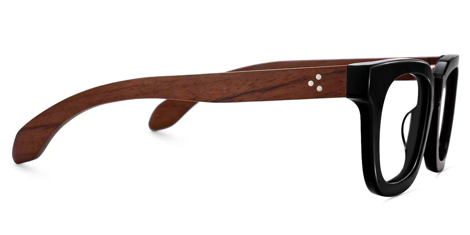 Sam Rectangle Wood Glasses2