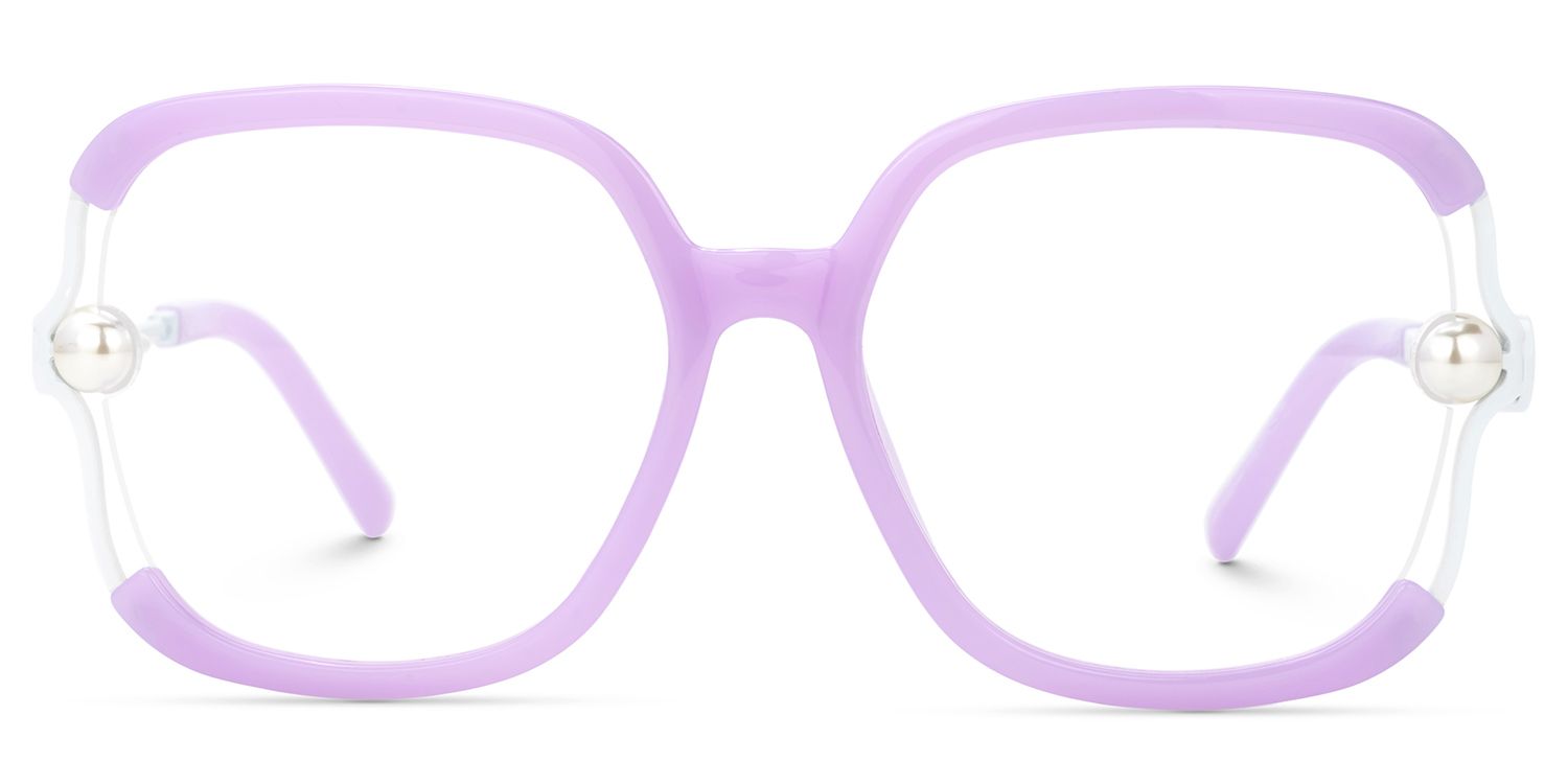 Jeania Lavender Eyeglasses with Square Design0