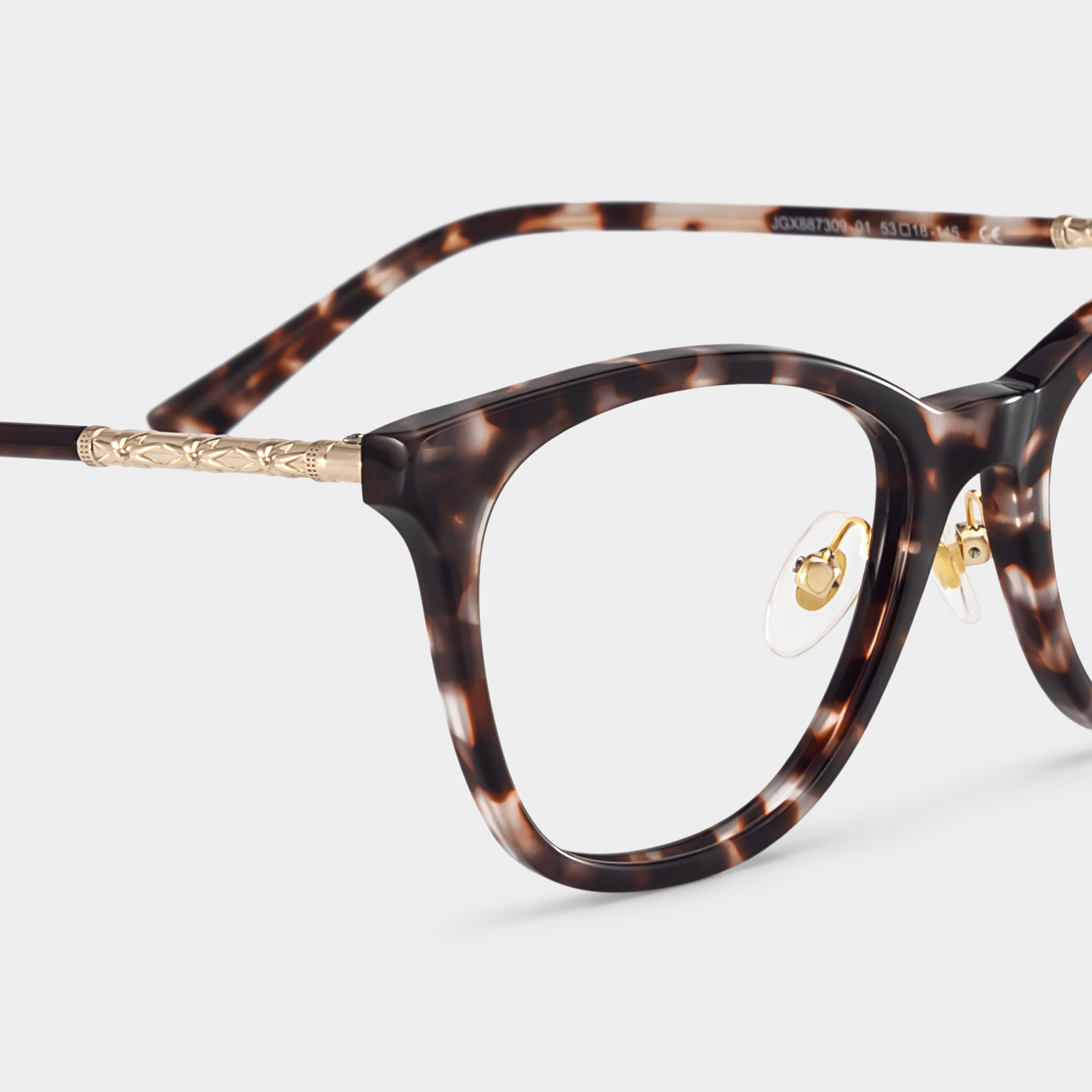 April Tortoise Frame Glasses with Cat eye Frame Online | ZEELOOL5