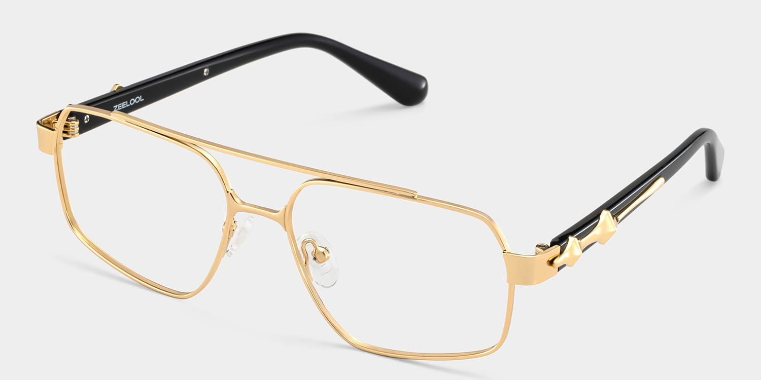 Sterling Eyeglasses in Aviator Gold Frame | ZEELOOL Canada3
