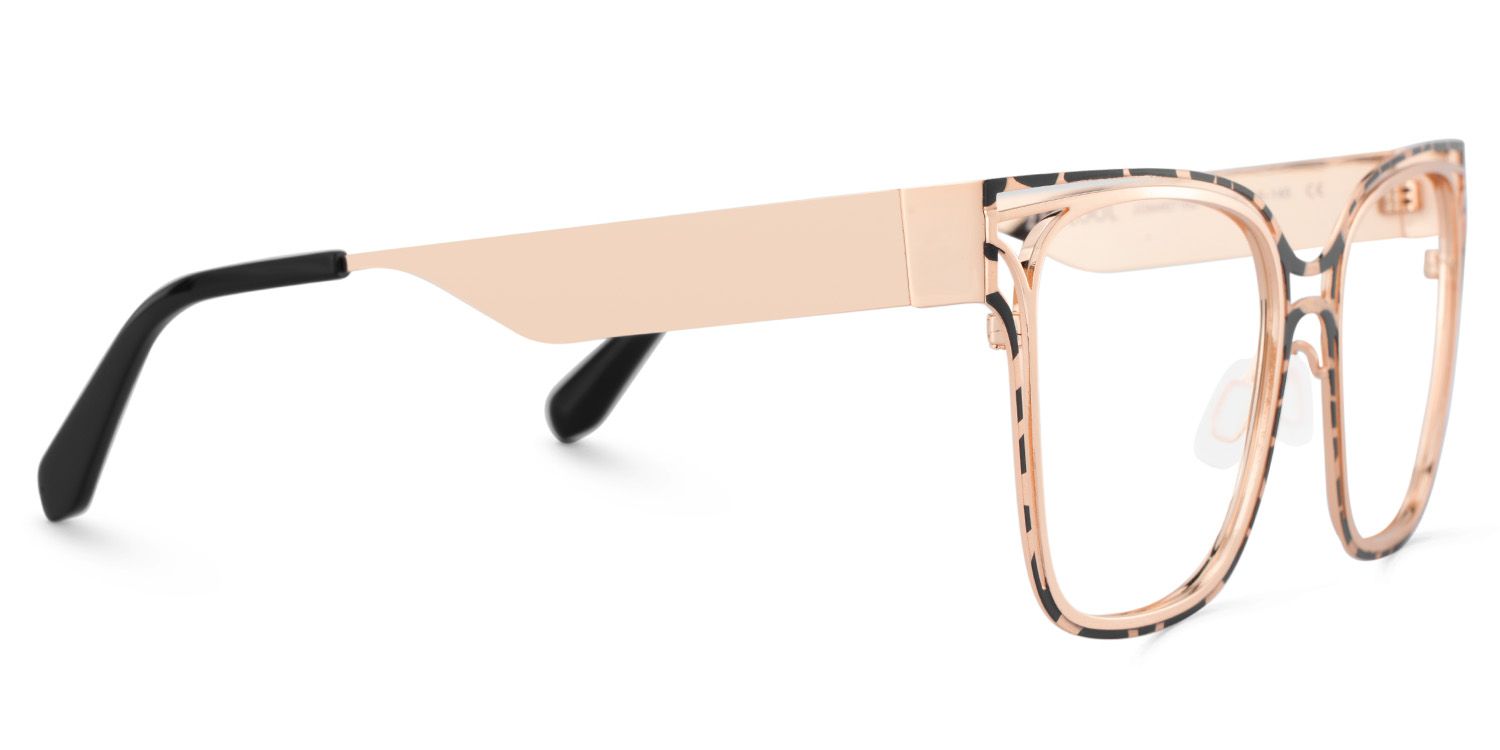 Women's Metal Glasses with Dual-level Frame Online4