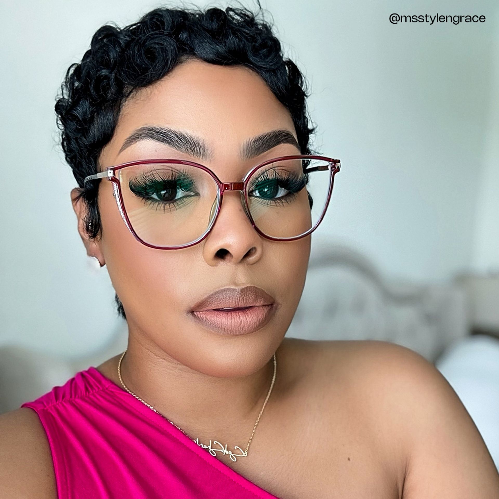 Rodz Square Purple Frame Glasses | Zeelool6