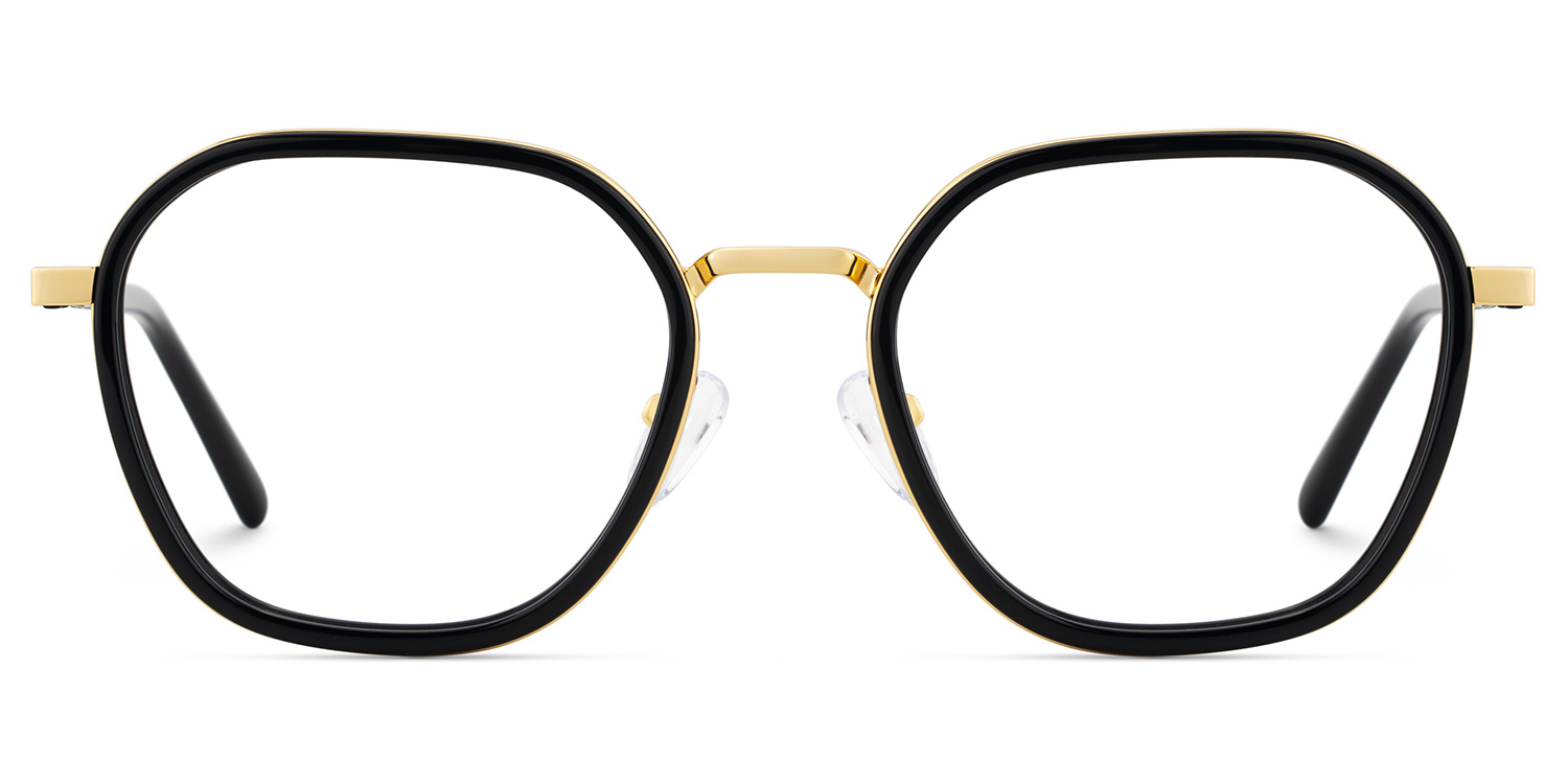 Mitchell Geometric Black Glasses1