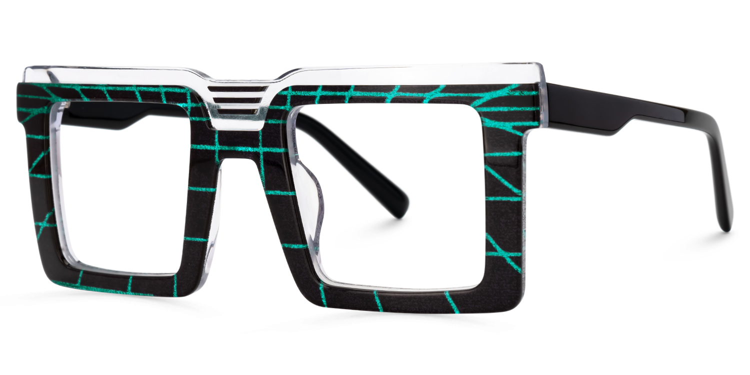 Ashlyne Square Black Glasses1