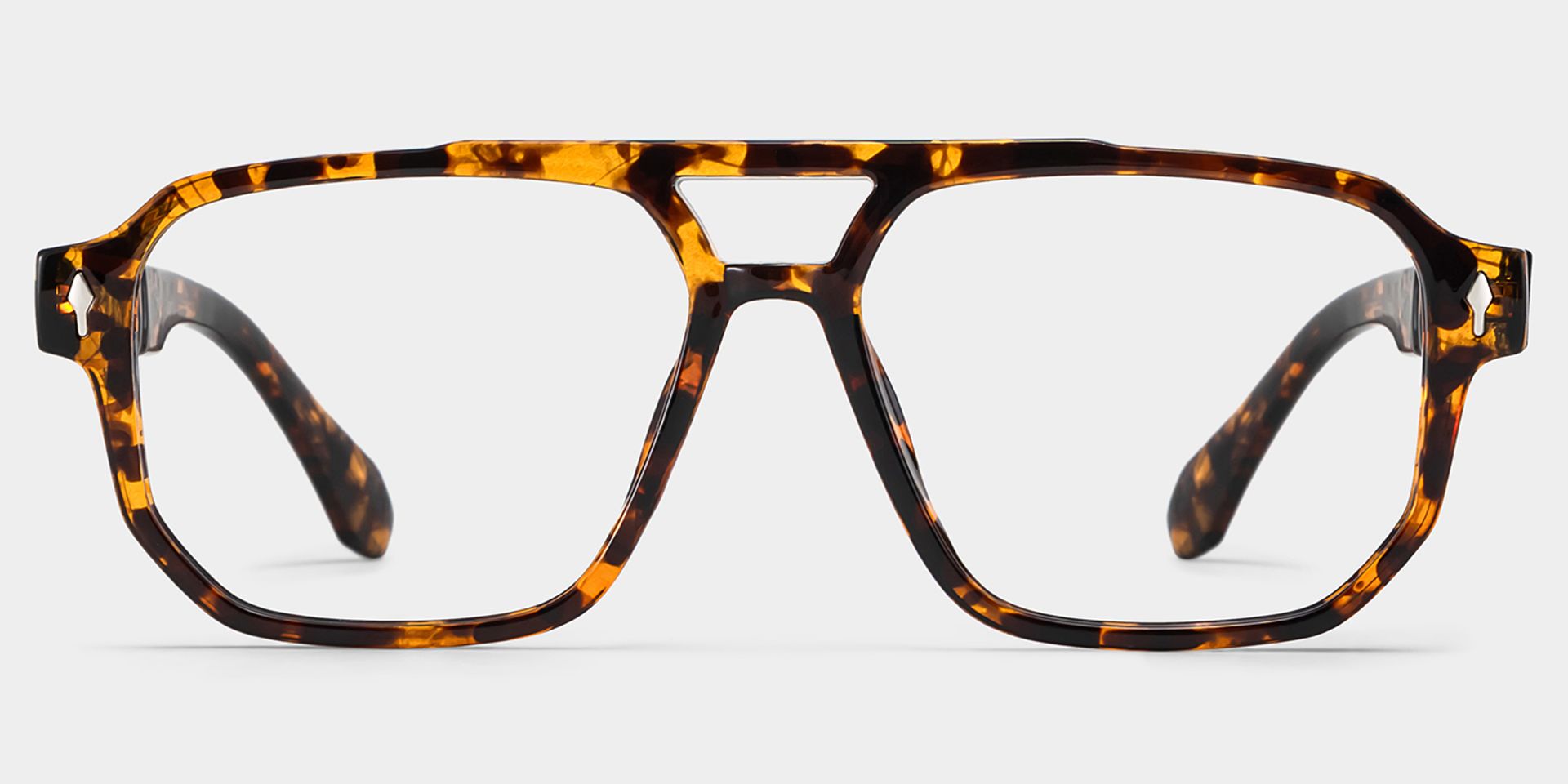 Colton Tortoise Frame Glasses with Aviator Frame Online | ZEELOOL0