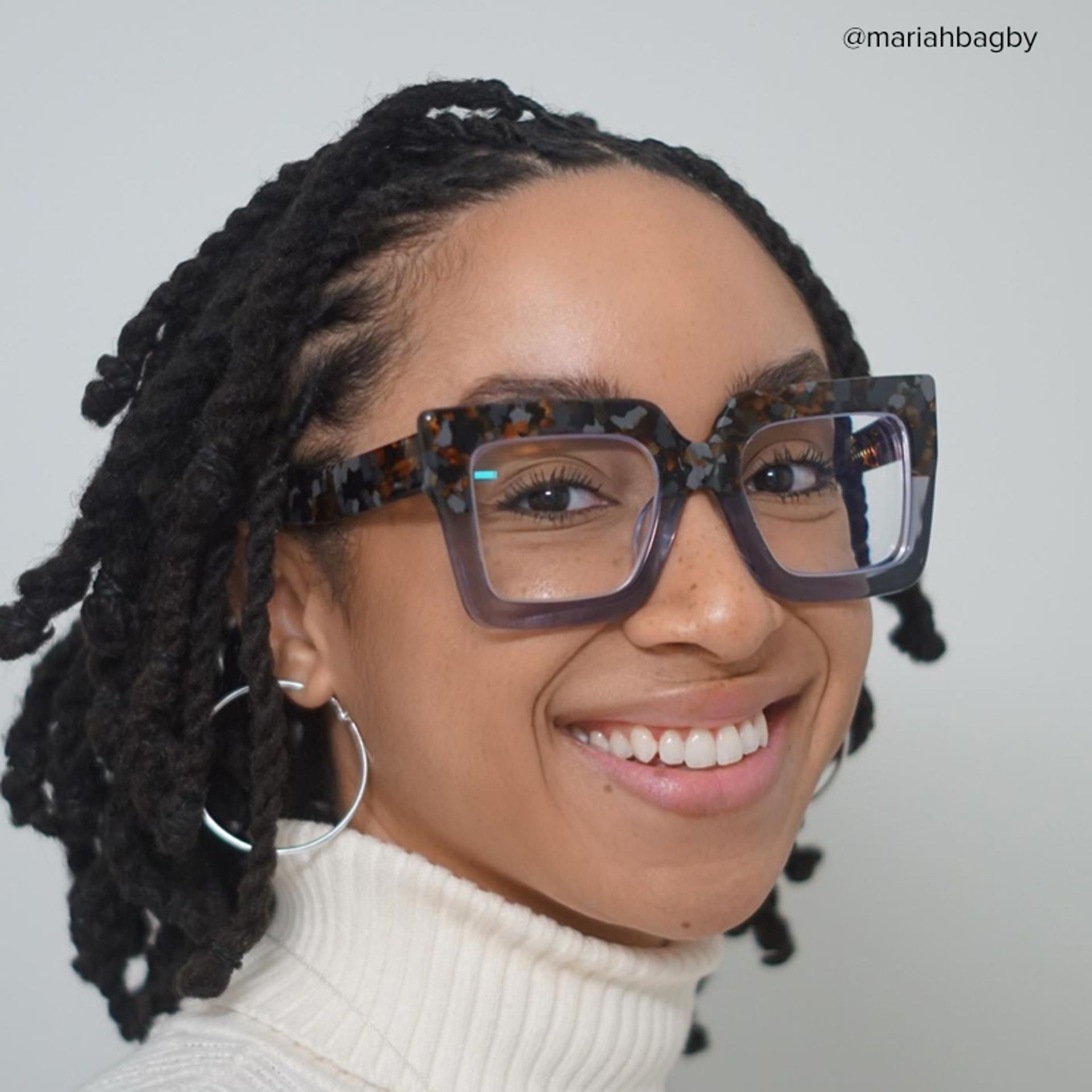 Brandon Square Gray Glasses with Two-Tone Frames9