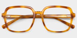 Kenneth Dark Tortoise Square Glasses2