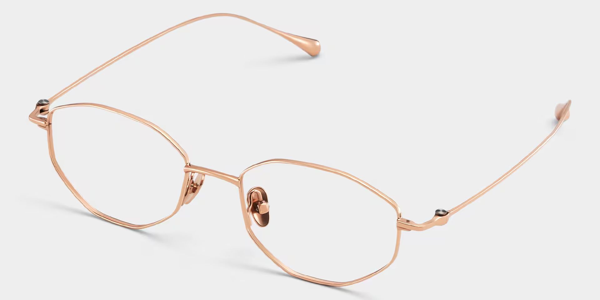 Everett Gold Frame Glasses with Geometric Frame Online |  ZEELOOL CANADA4