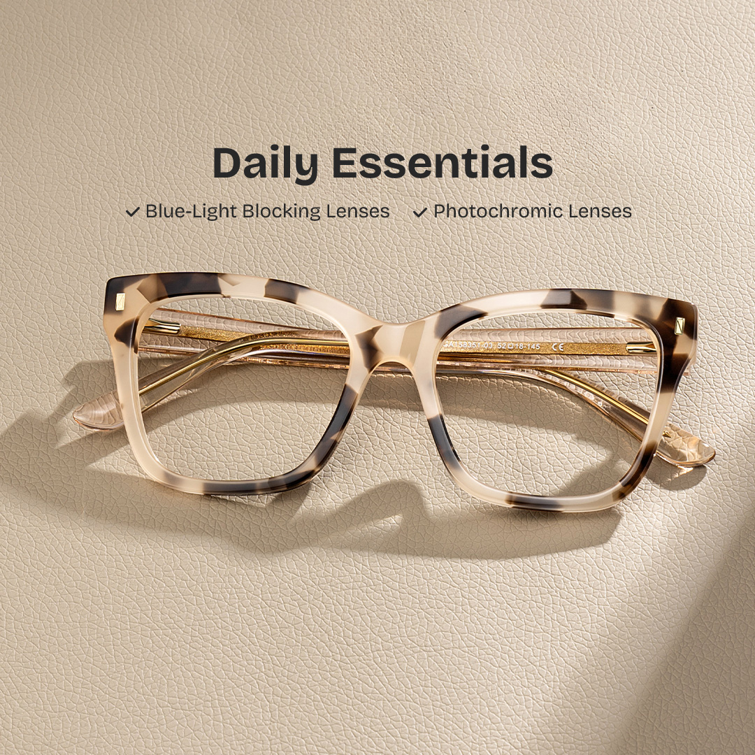 Square Tortoise Eyeglasses Rory Acetate Frame Glasses0