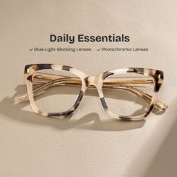 Rory Tortoise Square Glasses0