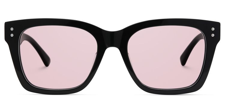 Gaydeh Black Rectangle Sunglasses
