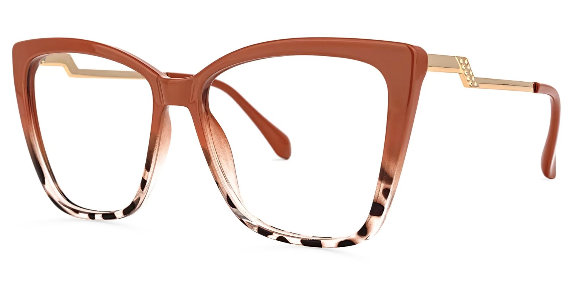 Awilda Cateye Orange Frame Glasses | ZEELOOL Canada1