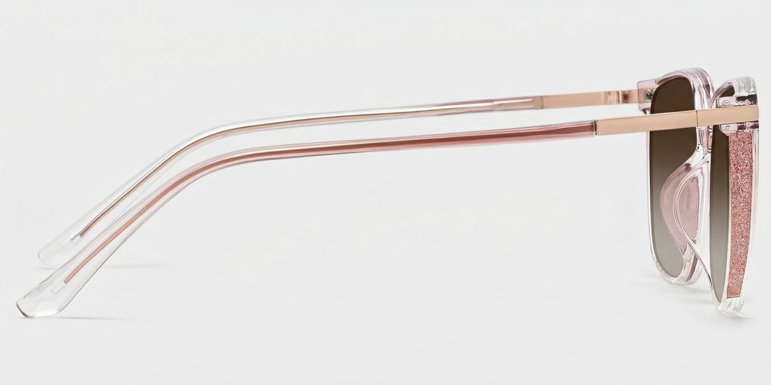 Rodz Square Pink Frame Glasses | Zeelool Optcial3