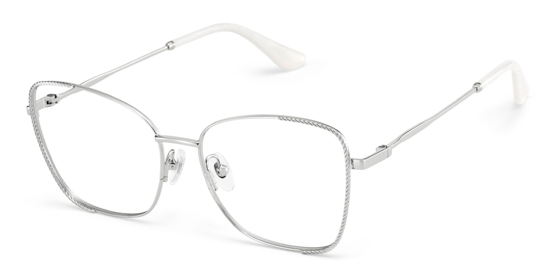 Kai Eyeglasses in Butterfly Silver Frame | ZEELOOL Canada2