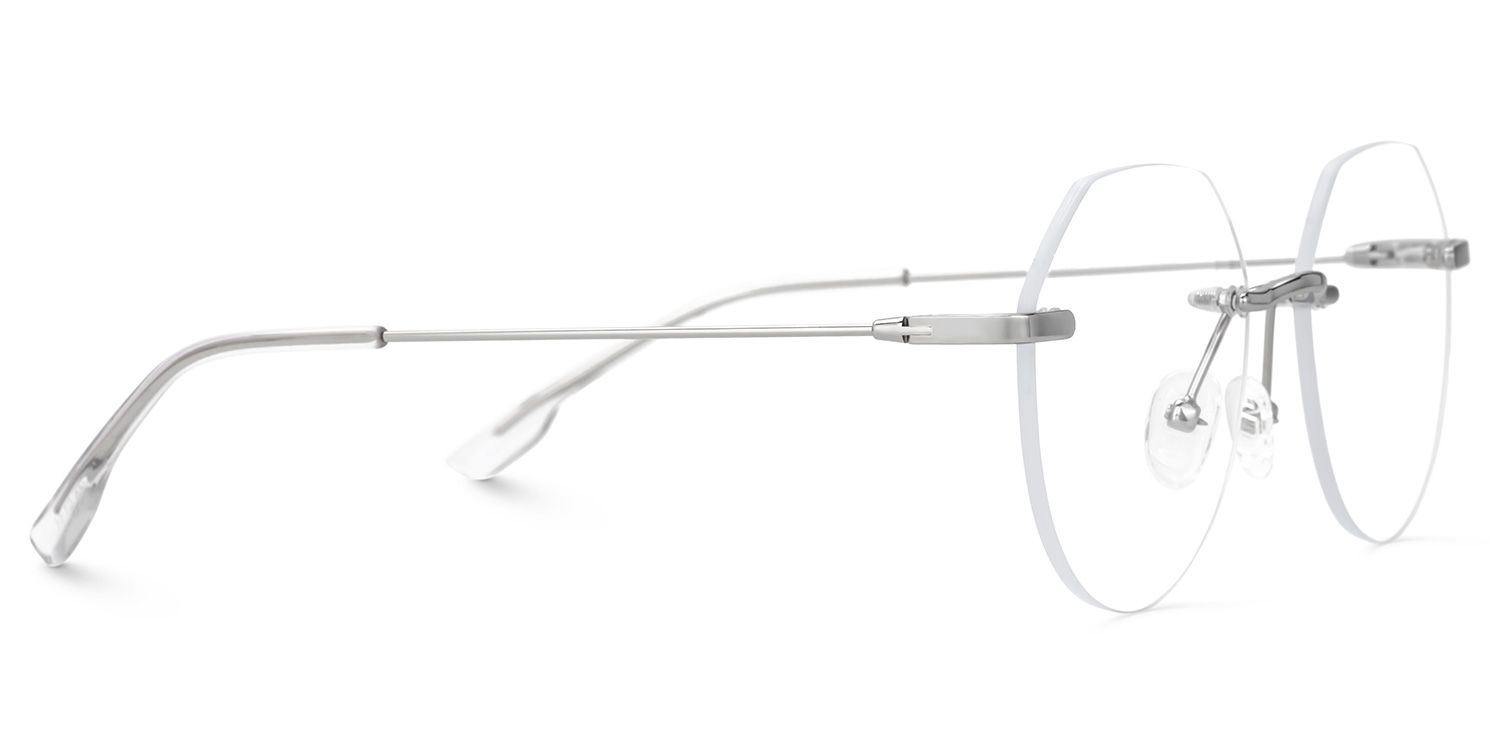 Hexagonal Rimless Glasses For Women3