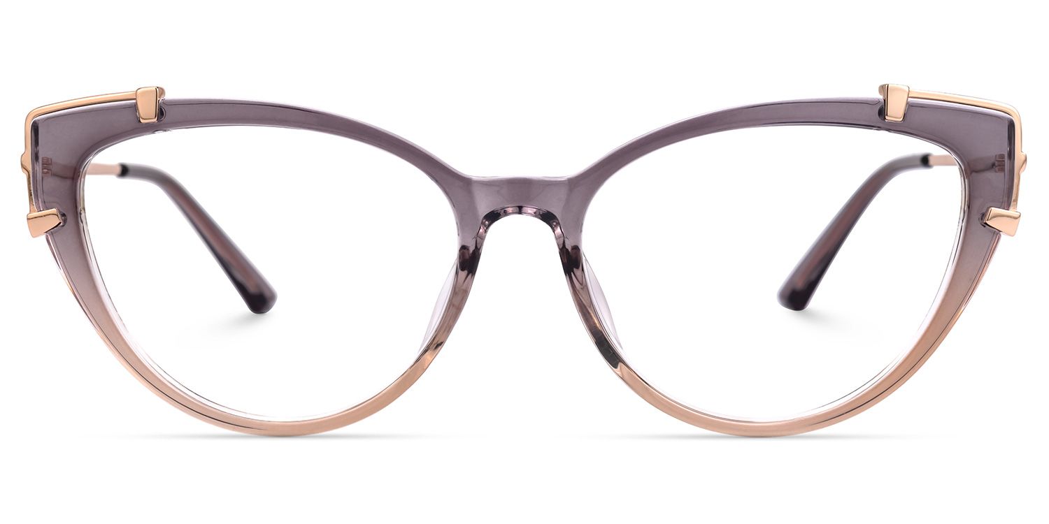 Arielle Cateye Two-Tone Glasses0