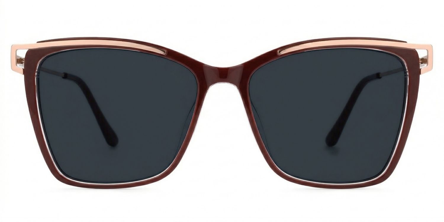 Krystle Square Red Eyeglasses and Clear Frames0