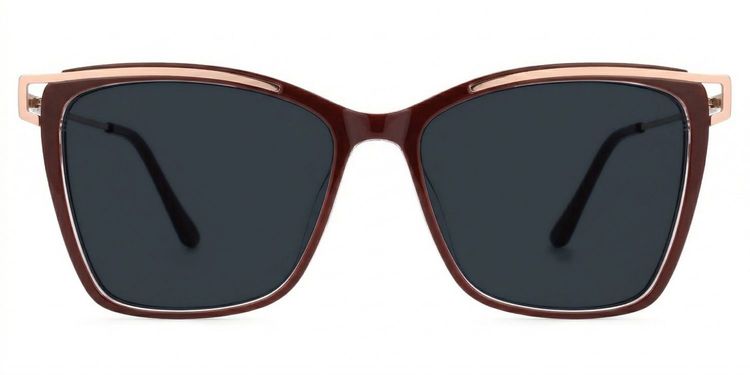 Krystle Red Square Sunglasses