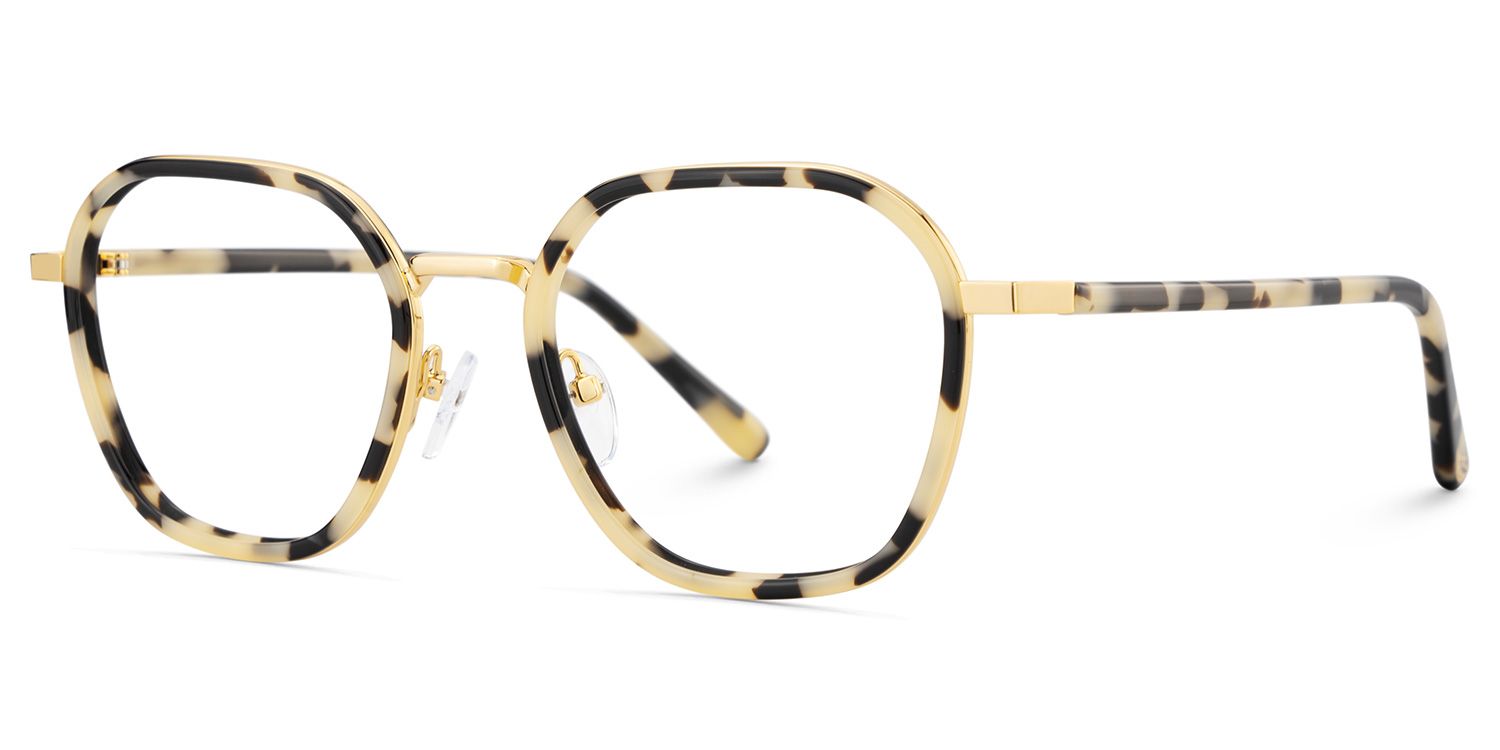 Mitchell Mixed Tortoise Frame Glasses with Geometric Shape | ZEELOOL Canada4