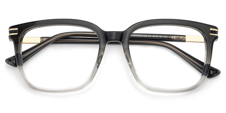 Kenny Square Gray-Clear Glasses