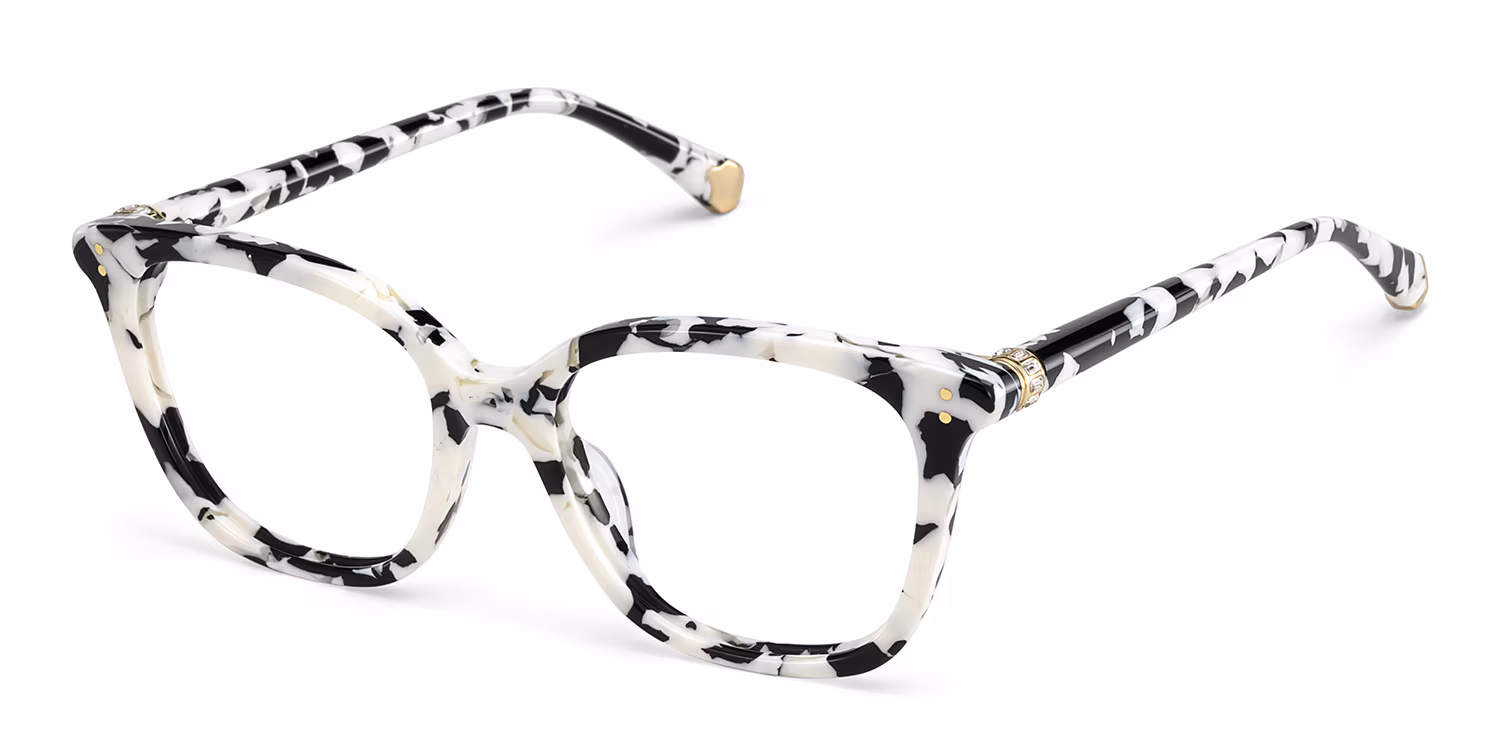 Square Cow Eyeglasses- Miles Acetate Frame Glasses4