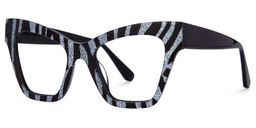 Ansyah Cateye Zebra Glasses1