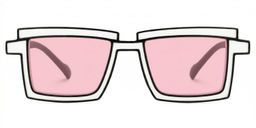 Zephyr Rectangle White Glasses0